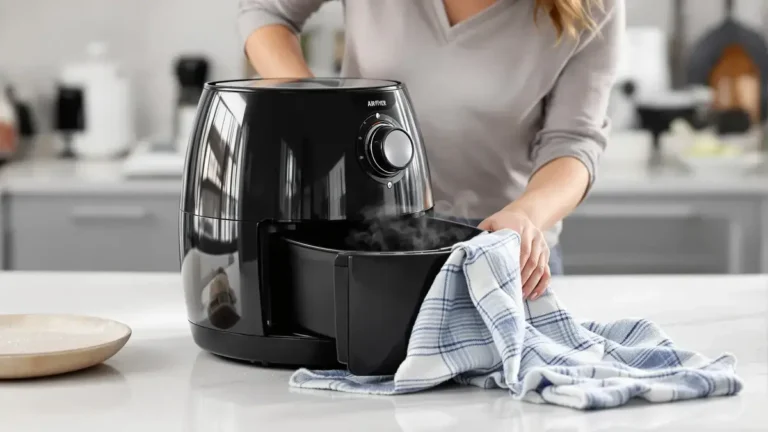 This simple and often overlooked action keeps your air fryer free from grease and rancid odors and prevents premature breakdown