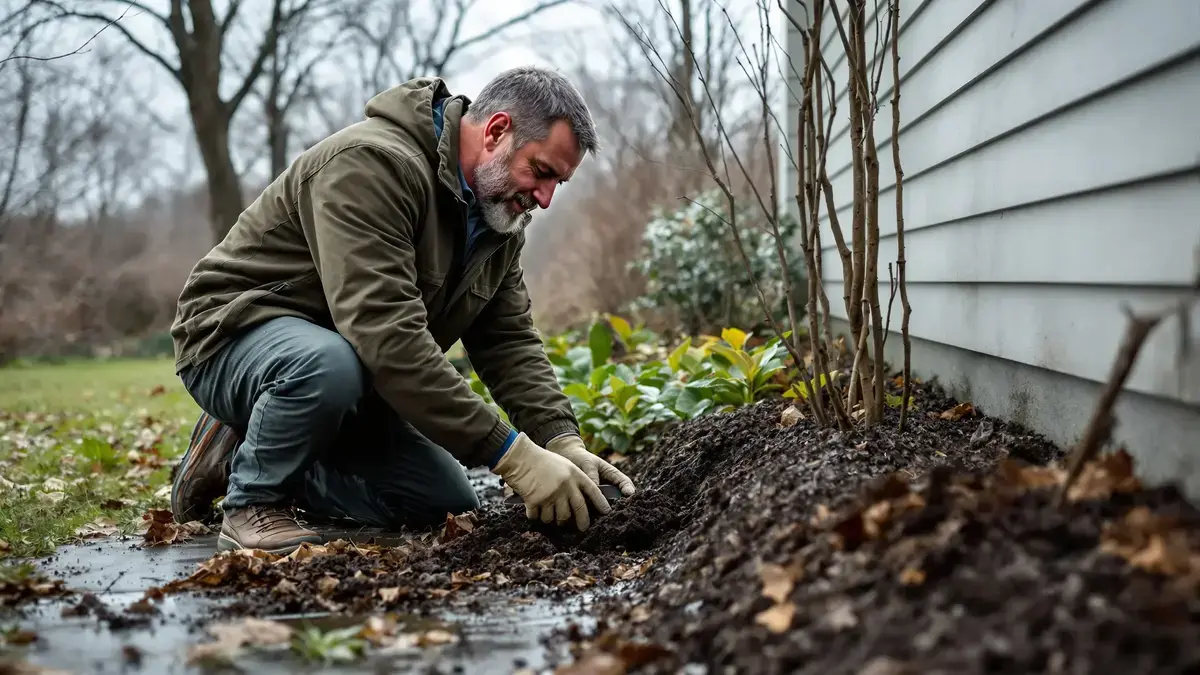 This gardener plants in February a little known shade perennial for a carpet of beautiful green leaves in spring