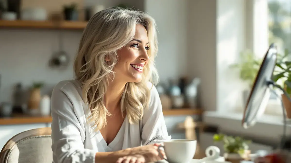 This hair color subtly and effectively enhances the faces of women over 50