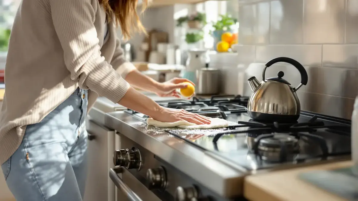 This Ingredient Duo Restores Shine to Your Stained Stovetop Easily Without Chemicals